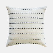 Cooper Cushion - Ivory/Navy gallery detail image