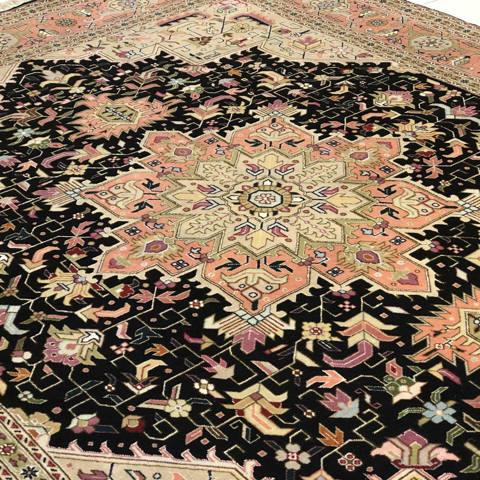 Super Fine Hand-knotted Persian Wool and Silk Tabriz Rug 153 cm x 200 cm gallery detail image