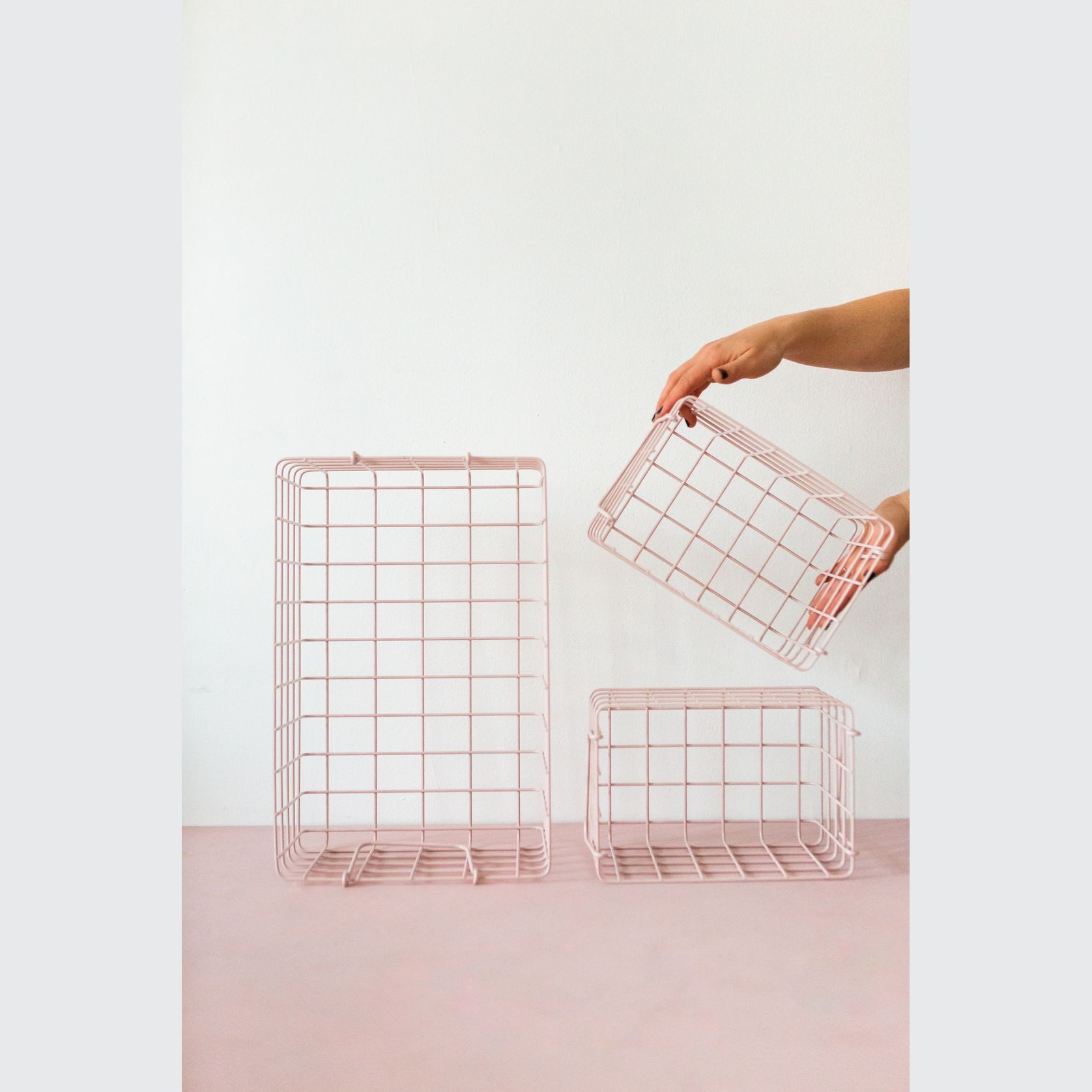 Basket Large - Blush gallery detail image