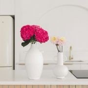 Moroccan White Ceramic Vase gallery detail image