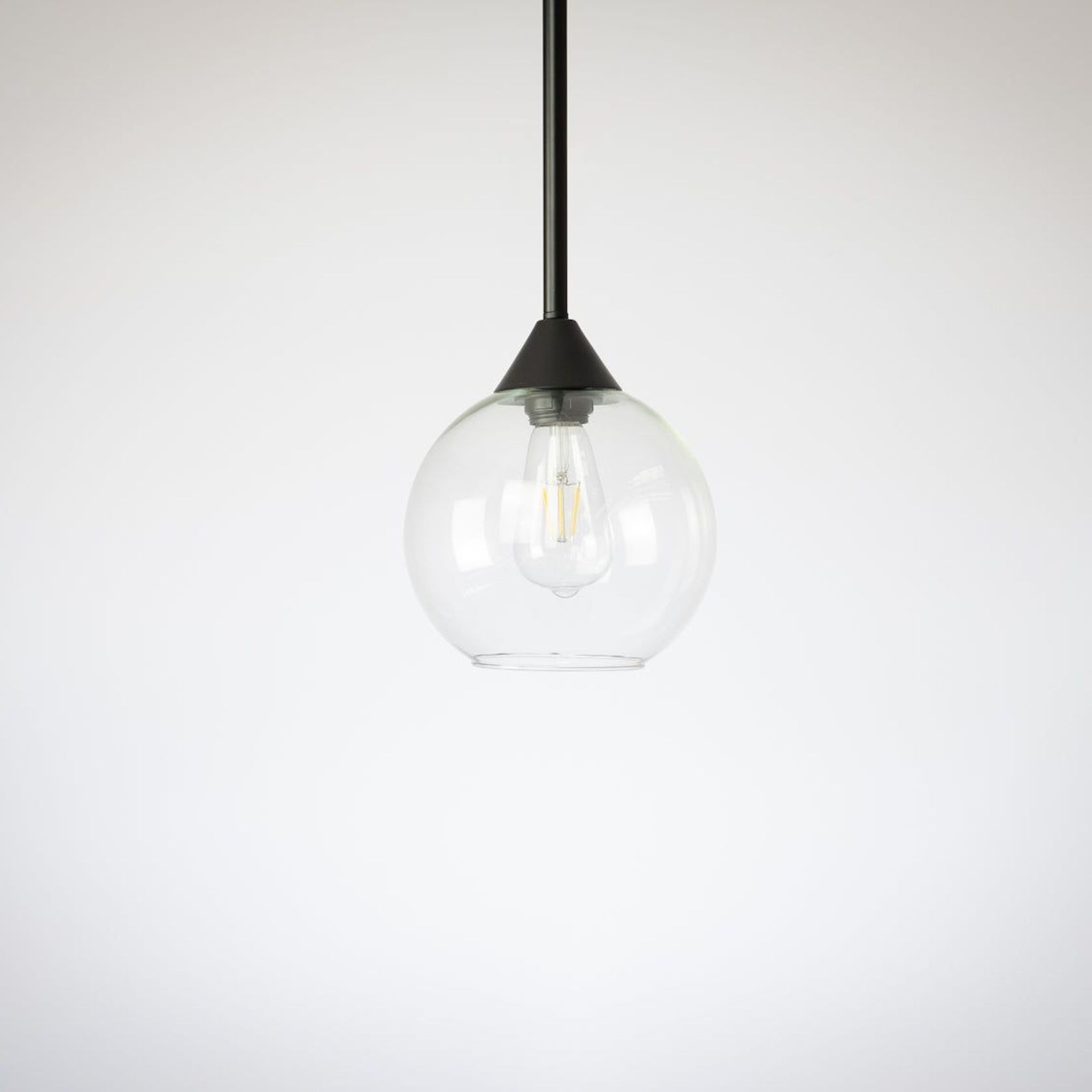 Apothecary 20cm Round Rodded Glass Pendant gallery detail image