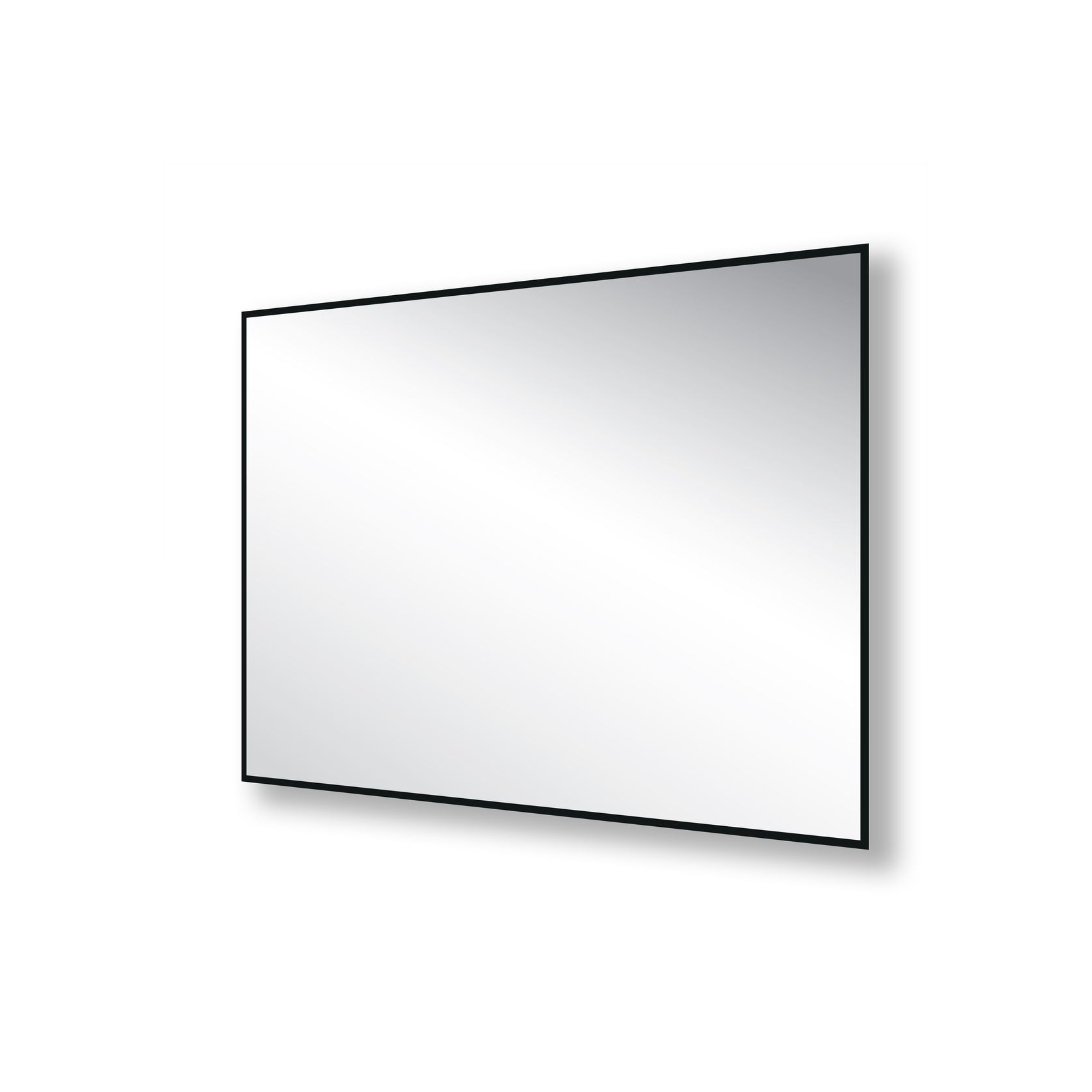 Nero Rectangle Mirror with Hidden Fittings ArchiPro NZ