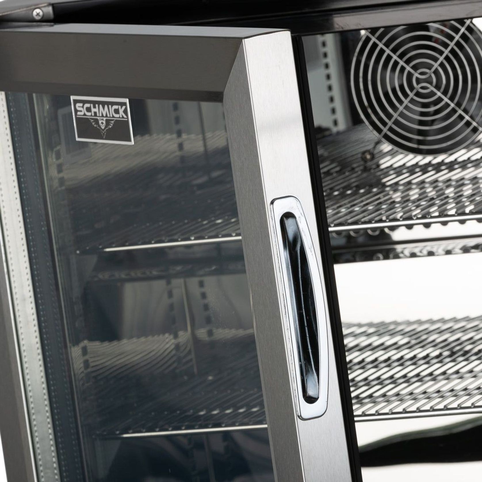 Stainless Steel Quiet Running Glass Door Bar Fridge gallery detail image