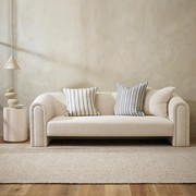 Baya Brighton Cushion - Cloudburst | On-Trend Stripe gallery detail image