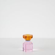 Gem Candle Holder Amber/Pink gallery detail image