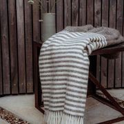 Weave Home Catlins Throw - Cream and Brown gallery detail image
