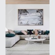 Weave Home European Linen Como Cushion - Mineral | Square and Lumbar | Three Sizes gallery detail image