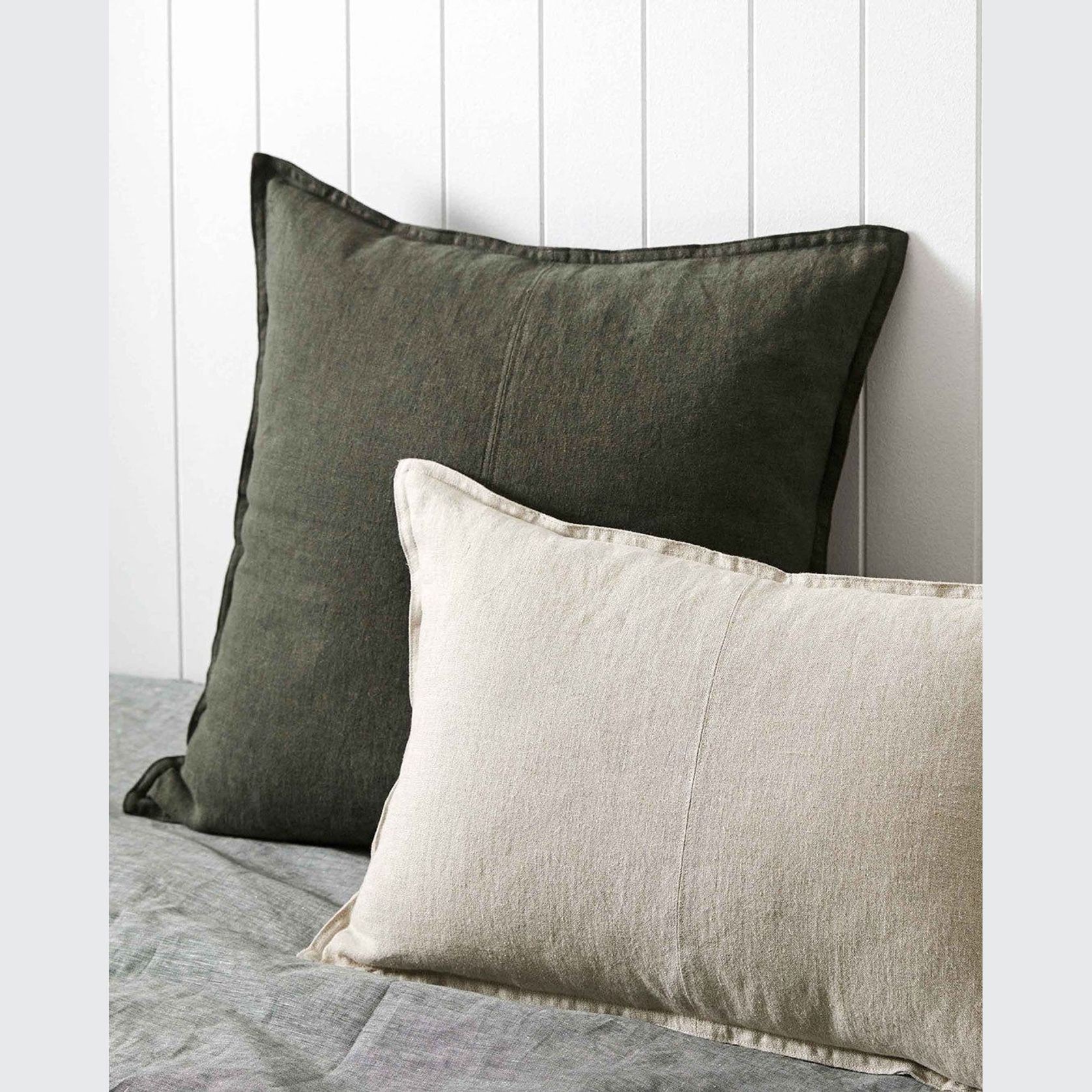 Weave Home European Linen Como Cushion - Linen | Square and Lumbar | Three Sizes gallery detail image