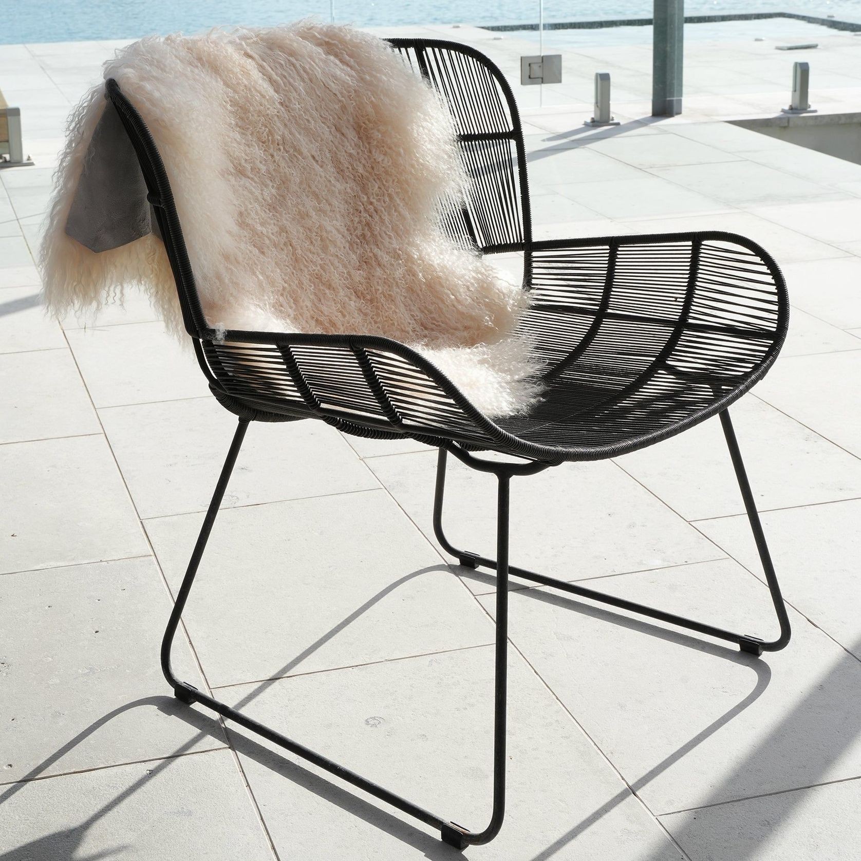 Tibetan Lambskin Rug - Cream gallery detail image