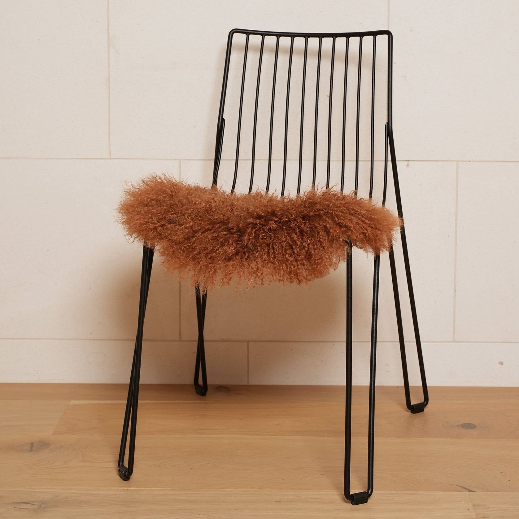 Tibetan Lambskin Seat Warmer- Caramel gallery detail image