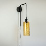 Frankie Swing Arm Wall Light with Billie Glass Shade Options gallery detail image