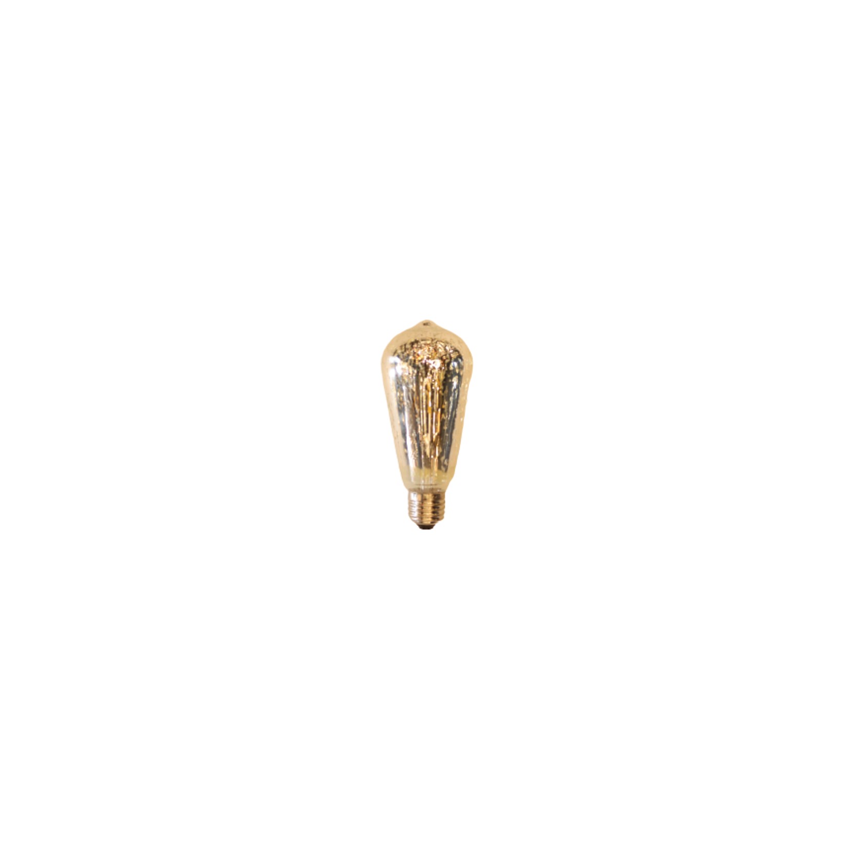 Silver decorative T64 E27 Light Bulb gallery detail image