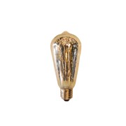 Silver decorative T64 E27 Light Bulb gallery detail image