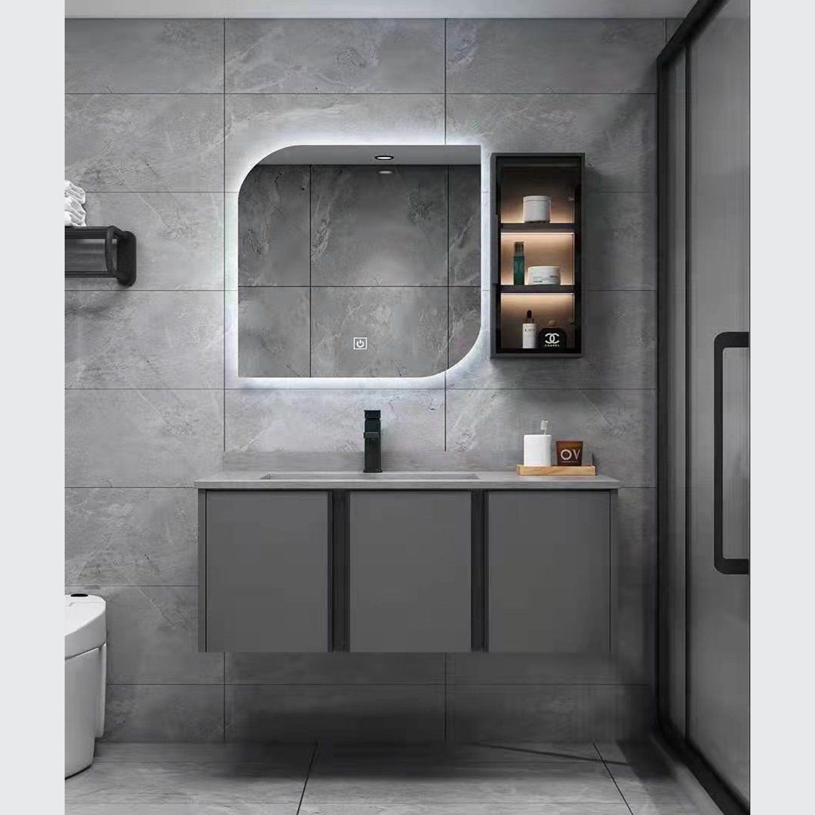 LED Backlit Mirror 600mm gallery detail image