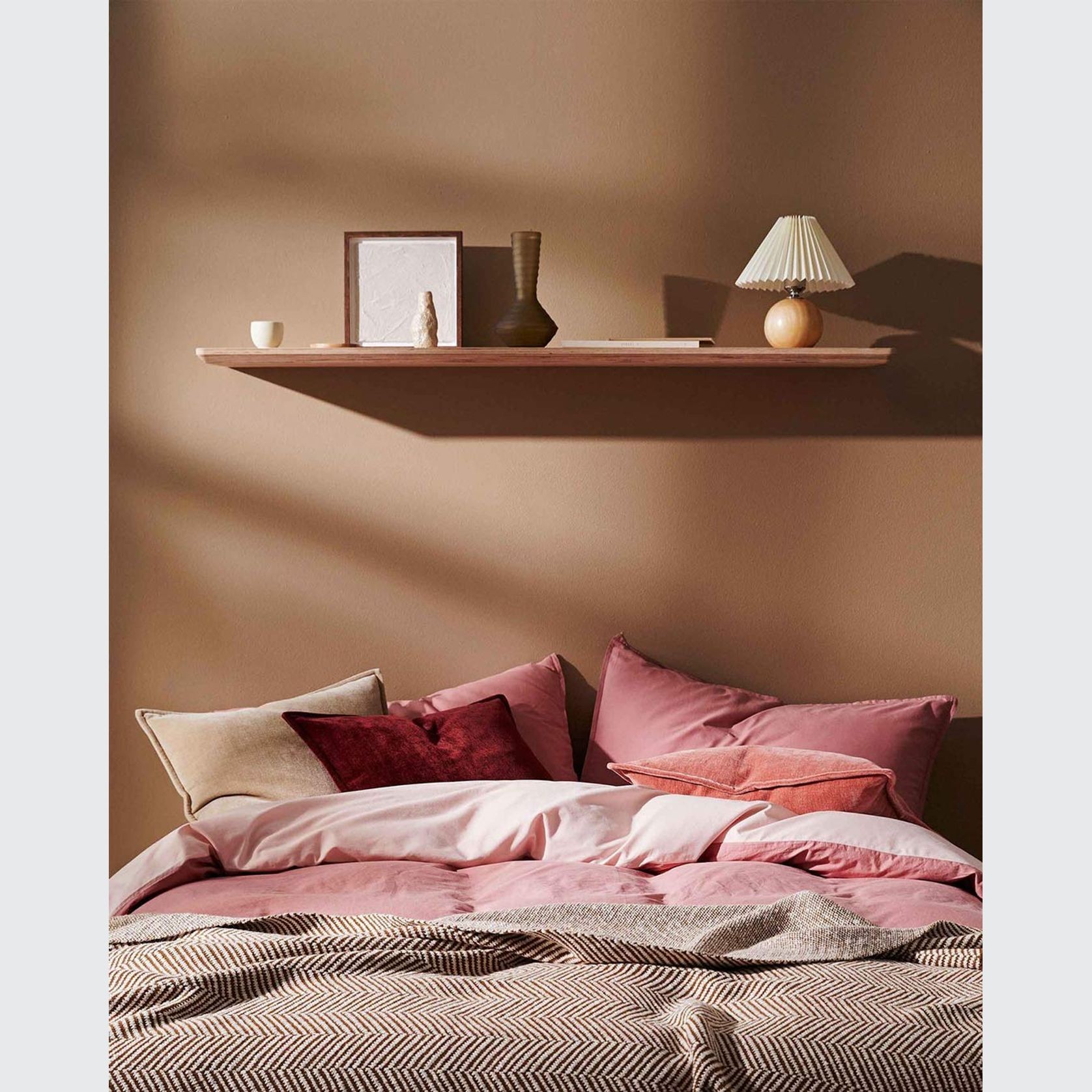 Weave Home Nova Velvet Cushion - Rosewater | 50 x 50cm gallery detail image