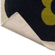 Orla Kiely Striped Wild Rose Rug - Fawn | 100% Wool Designer Floor Rug gallery detail image