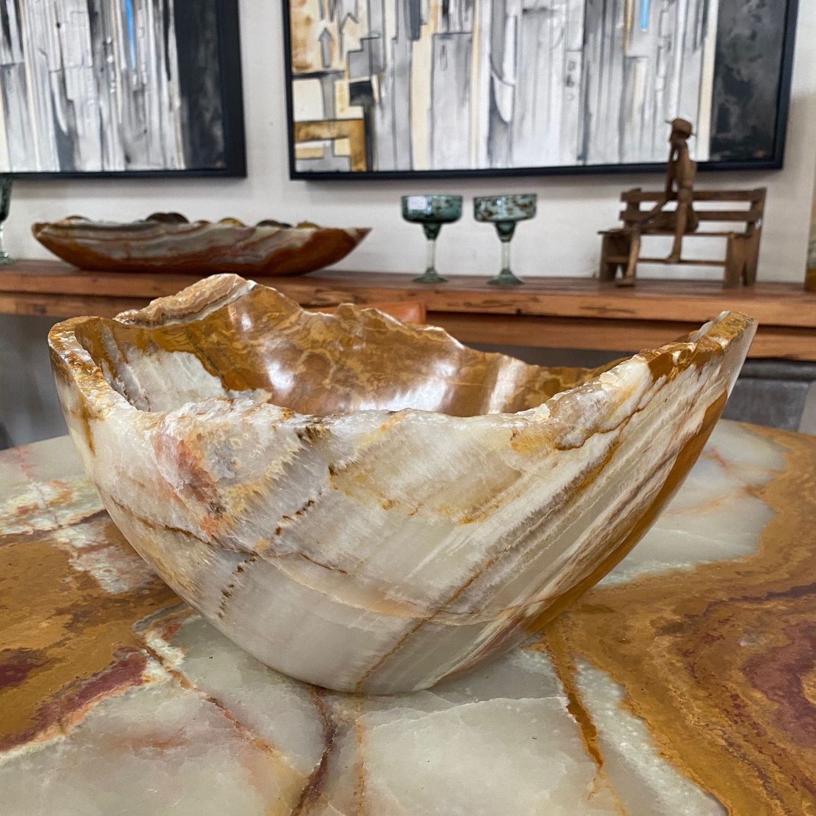 Natural Onyx Bowl - Colores De Tierra gallery detail image