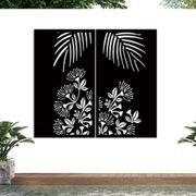 LASER CUT GARDEN METAL ART - POHUTUKAWA PANEL SET gallery detail image