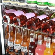 Black Front Venting Under Bench Heated Glass Door Bar Fridge Model SK92L-B-HD gallery detail image