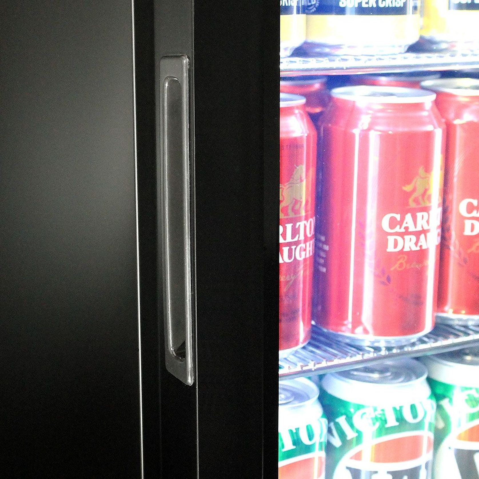 Front Venting Under Bench Heated Glass Door Bar Fridge Model SK156R-B-HD gallery detail image