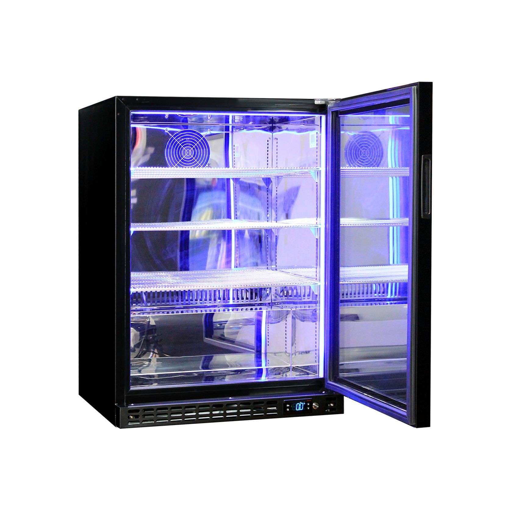 Front Venting Under Bench Heated Glass Door Bar Fridge Model SK156R-B-HD gallery detail image
