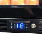 Black Front Venting Under Bench Heated Glass Door Bar Fridge Model SK92L-B-HD gallery detail image