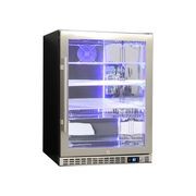 Front Venting Under Bench Glass Door Bar Fridge Heated Glass Model SK156R-HD gallery detail image