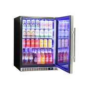 Front Venting Under Bench Glass Door Bar Fridge Heated Glass Model SK156R-HD gallery detail image
