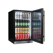 Front Venting Under Bench Glass Door Bar Fridge Heated Glass Model SK126R-HD gallery detail image