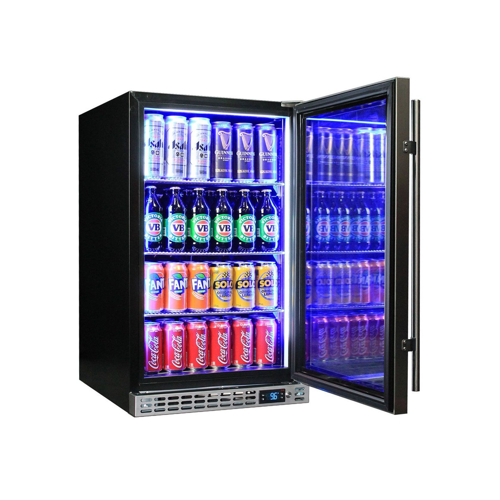 Front Venting Under Bench Glass Door Bar Fridge Heated Glass Model SK126R-HD gallery detail image