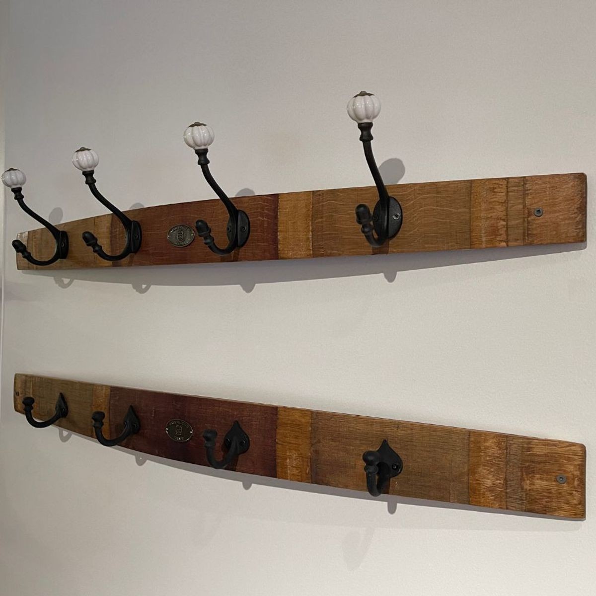 Wall Mounted Wine Barrel Stave Coat Rack ArchiPro NZ