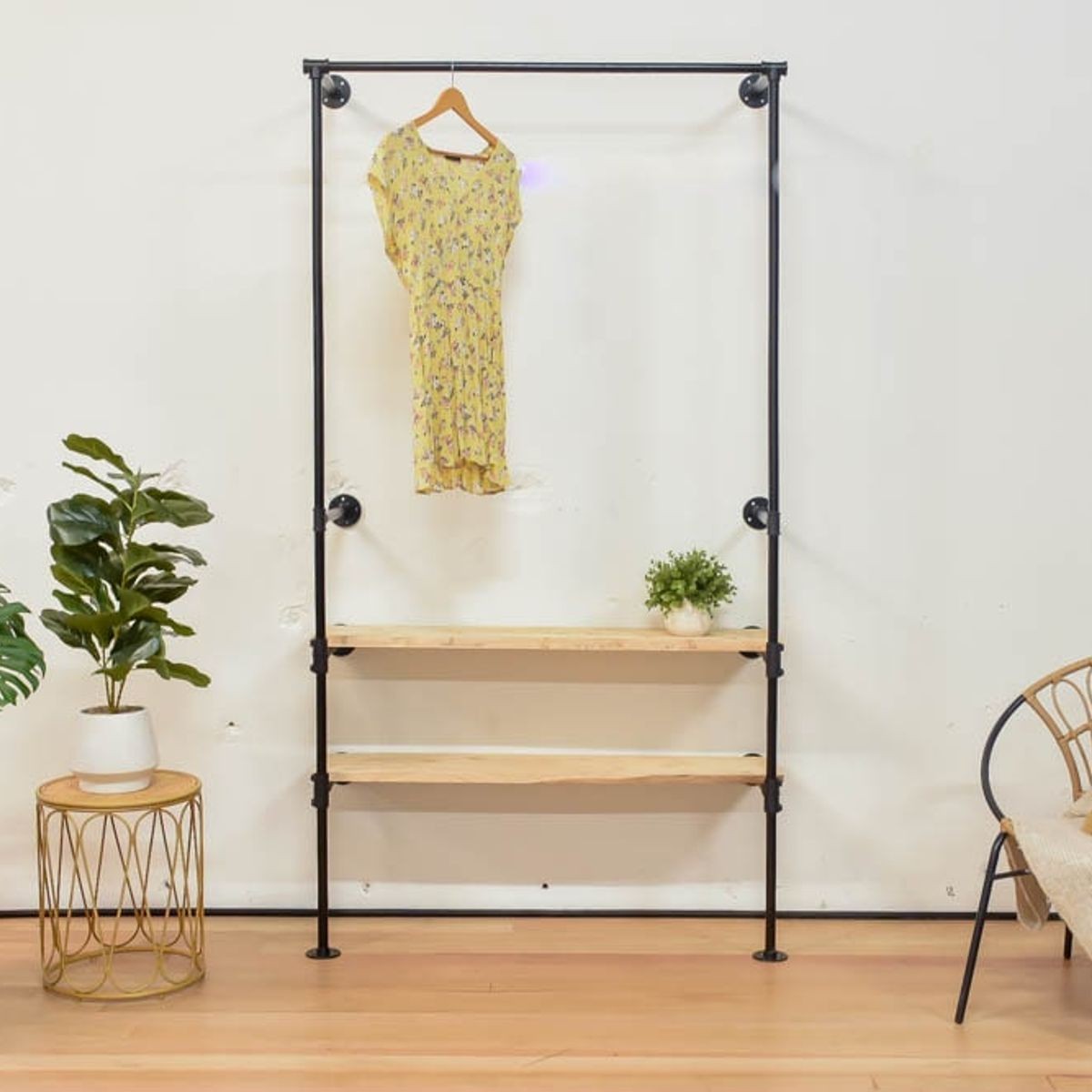 Wooden clothing store rack nz