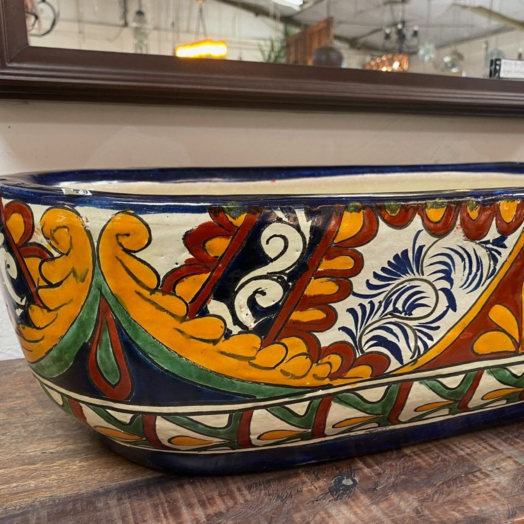 Planter Trough Hand-painted Talavera gallery detail image