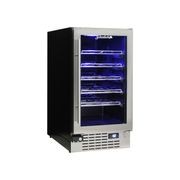 Quiet & Energy Efficient Triple Glazed Wine Fridge - Stainless Steel Left Hinged gallery detail image