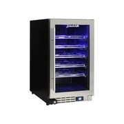 Quiet & Energy Efficient Triple Glazed Wine Fridge - Stainless Steel Left Hinged gallery detail image