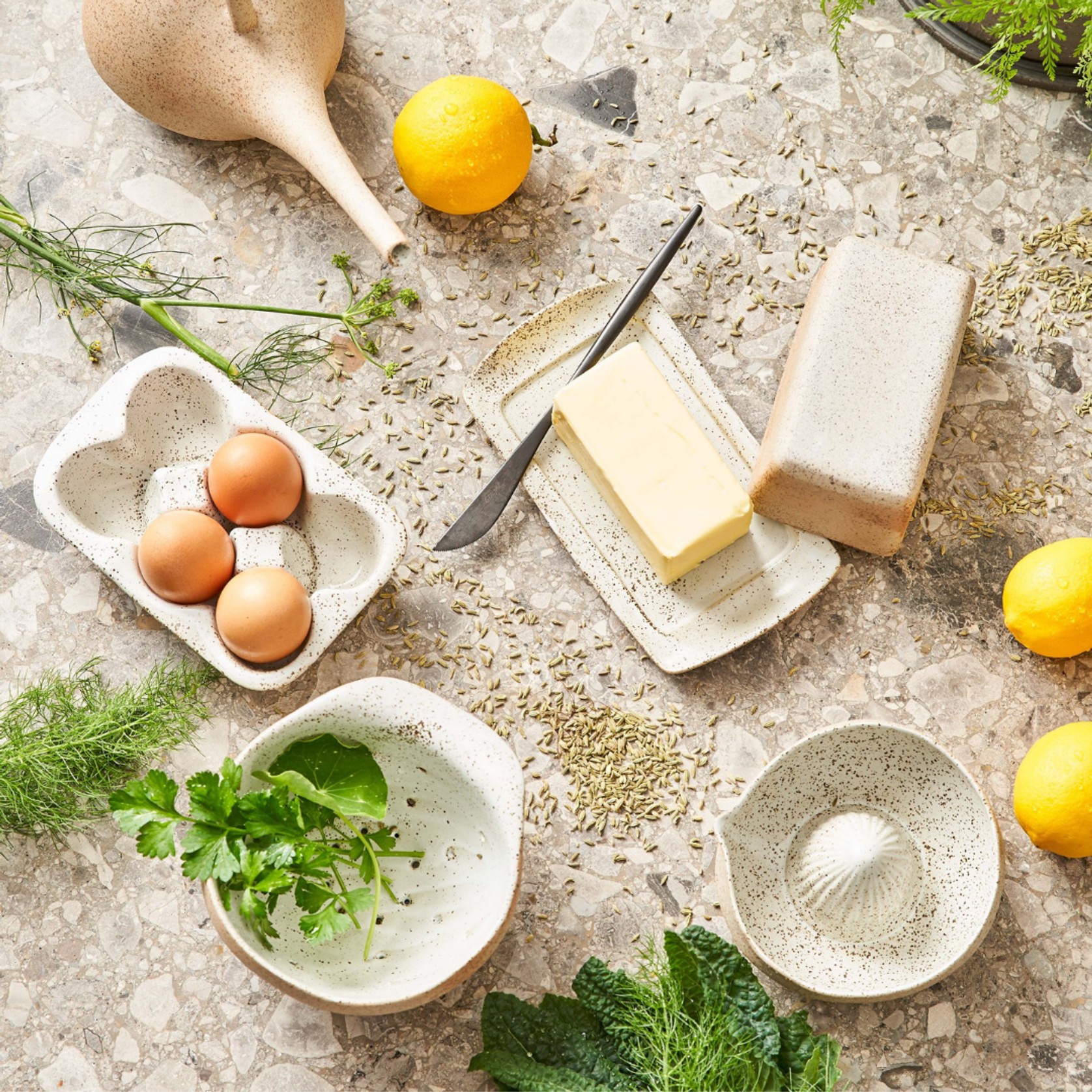Garden to Table Egg Crate- 6 Cup White gallery detail image