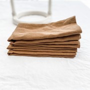 100% French Flax Linen Napkin- Set of 4 Ginger gallery detail image