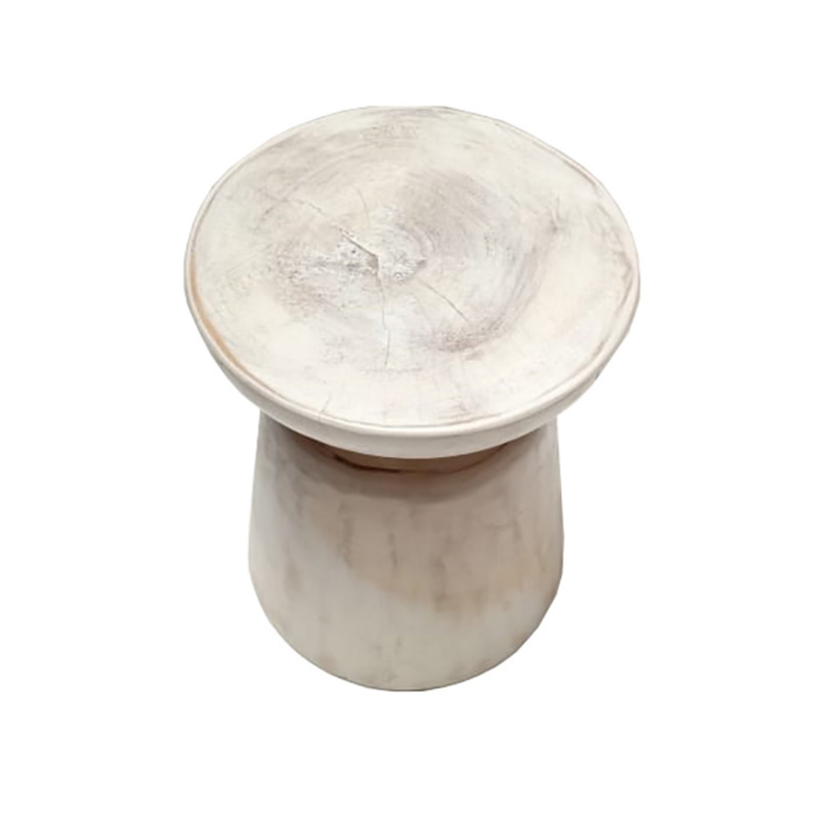 Java Timban Stool - White Wash gallery detail image