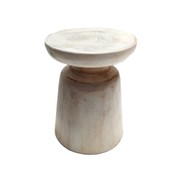 Java Timban Stool - White Wash gallery detail image