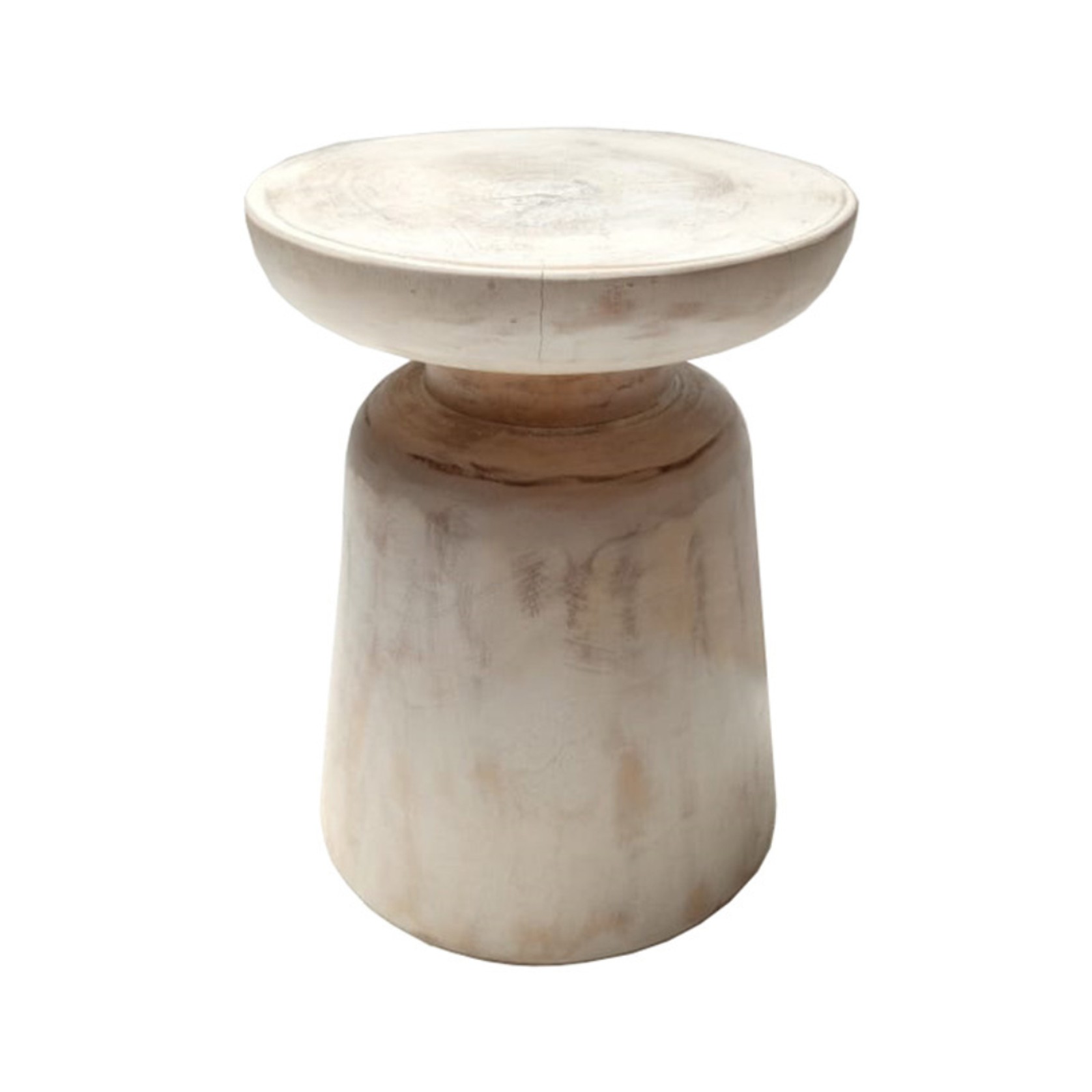 Java Timban Stool - White Wash gallery detail image