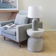 Pedestal Side Table- Stone gallery detail image