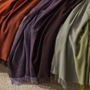 Weave Home Fiord Throw - Blackberry | 100% Wool gallery detail image