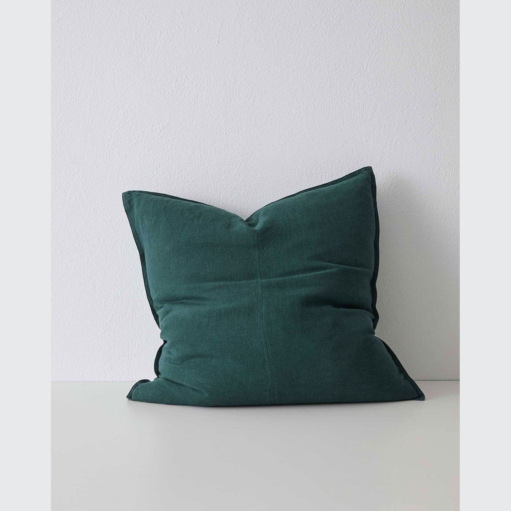 Weave Home European Linen Como Cushion - Forest | Square and Lumbar | Three Sizes gallery detail image