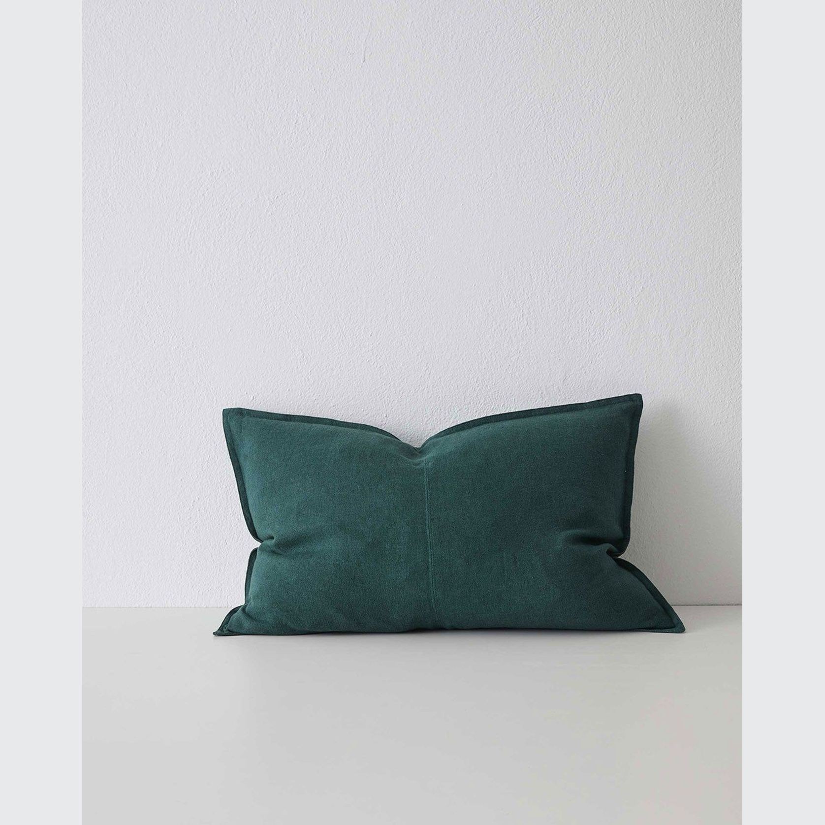 Weave Home European Linen Como Cushion - Forest | Square and Lumbar | Three Sizes gallery detail image