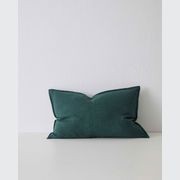 Weave Home European Linen Como Cushion - Forest | Square and Lumbar | Three Sizes gallery detail image
