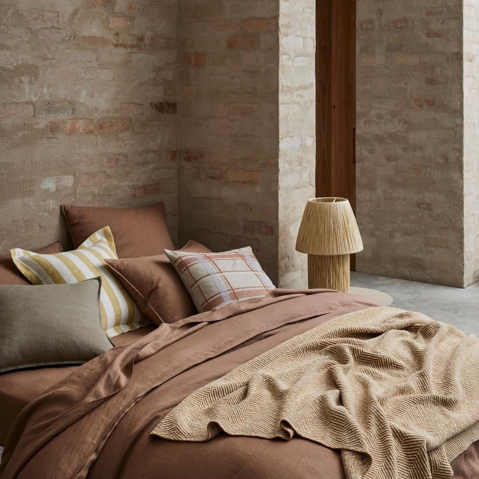 Ravello Linen Quilt Cover - Biscuit | Weave Home gallery detail image