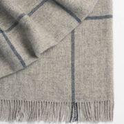 Weave Home Ranfurly Throw - Ash | 100% Wool | Large Size gallery detail image