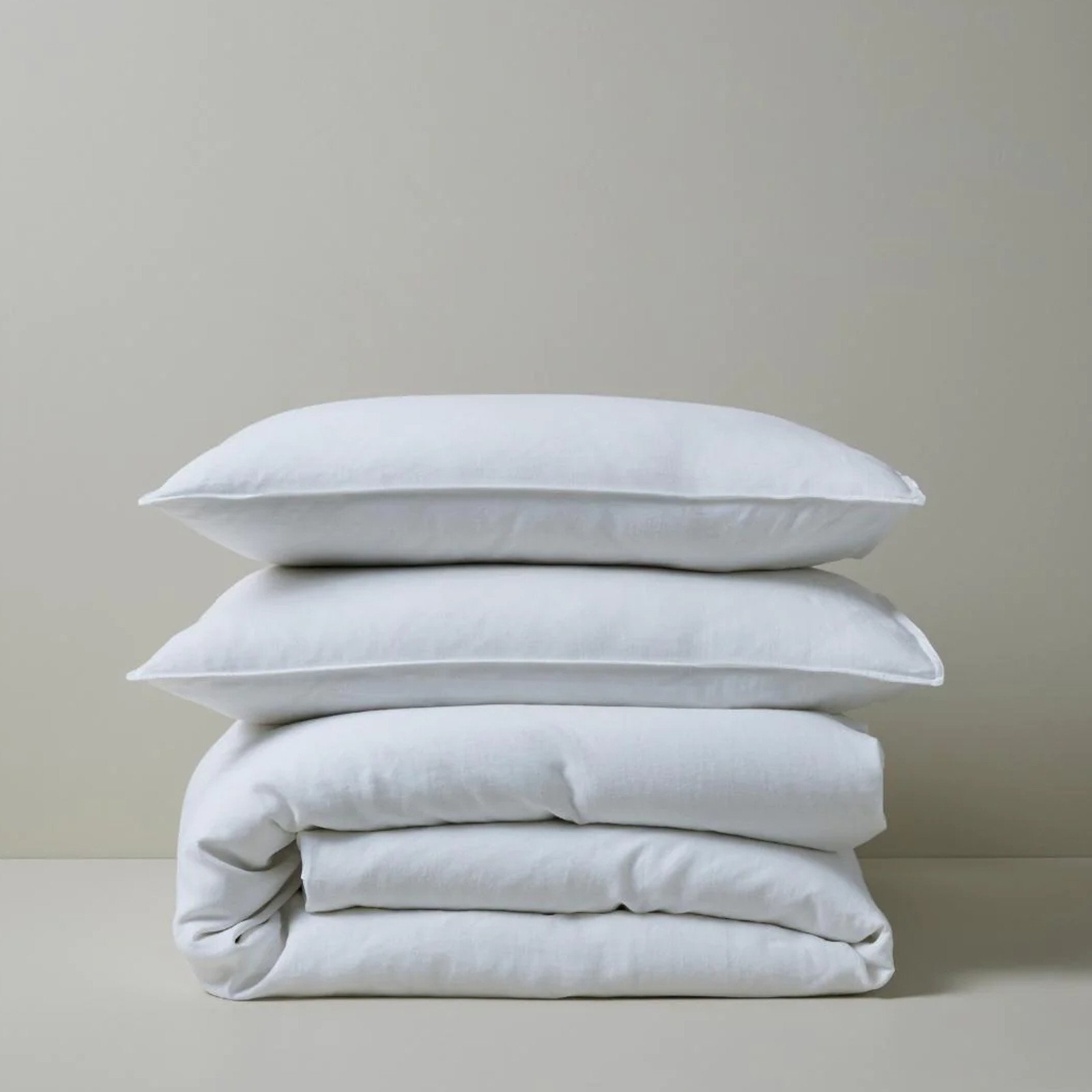 Ravello Pillowcase Pair - White | Standard,  King or Euro Size gallery detail image