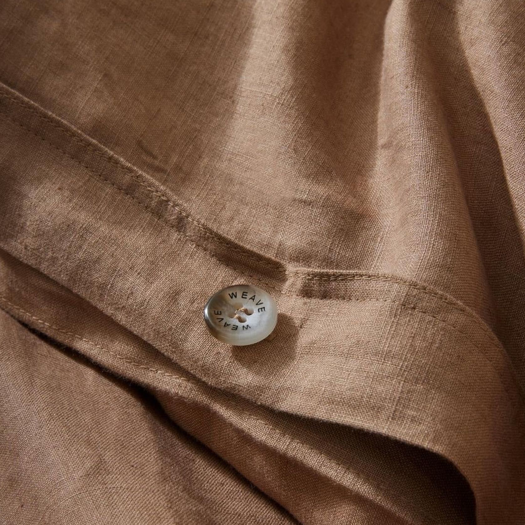 Ravello Linen Quilt Cover - Biscuit | Weave Home gallery detail image