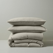 Ravello Linen Quilt Cover - Bone | Weave Home Bed Linen gallery detail image